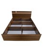 Teana Queen Size Bed with Storage in Classic Walnut Finish