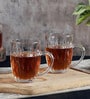 TearDrop 210ml Transparent Ceramic (Set of 6) Coffee Mug