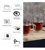 TearDrop 210ml Transparent Ceramic (Set of 6) Coffee Mug