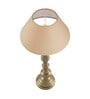 Teardrop Gold Brushed Lamp With Golden Shade