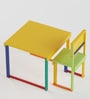 TechniColour infant Study Table & Chair Set in Yellow Colour
