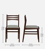 Tectona Imported Latin Teak Wood Dining Chair (Set of 2 ) in Provincial Teak Finish