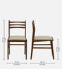 Tectona Latin Teak Wood Dining Chair In Provincial Teak Finish (Set Of 2)