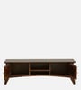 Tectona Teak Wood TV Console in Scratch Resistant Provincial Teak Finish For TVs Up To 55"