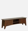 Tectona Teak Wood TV Console in Scratch Resistant Provincial Teak Finish For TVs Up To 55"