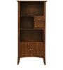 Tectona Latin Teak Wood Book Shelf in Scratch Resistant Provincial Teak Finish