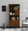 Tectona Latin Teak Wood Book Shelf in Scratch Resistant Provincial Teak Finish
