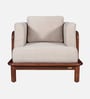 Tectona Teak Wood 1 Seater Sofa In Natural Glazed Finish Tectona Teak Wood 1 Seater Sofa In Natural Glazed Finish