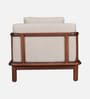 Tectona Teak Wood 1 Seater Sofa In Natural Glazed Finish Tectona Teak Wood 1 Seater Sofa In Natural Glazed Finish