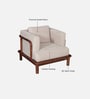 Tectona Teak Wood 1 Seater Sofa In Natural Glazed Finish Tectona Teak Wood 1 Seater Sofa In Natural Glazed Finish