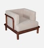 Tectona Teak Wood 1 Seater Sofa In Natural Glazed Finish Tectona Teak Wood 1 Seater Sofa In Natural Glazed Finish