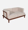 Tectona Teak Wood 2 Seater Sofa In Natural Glazed Finish Tectona Teak Wood 2 Seater Sofa In Natural Glazed Finish