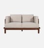 Tectona Teak Wood 2 Seater Sofa In Natural Glazed Finish Tectona Teak Wood 2 Seater Sofa In Natural Glazed Finish