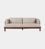 Tectona Teak Wood 3 Seater Sofa In Natural Glazed Finish Tectona Teak Wood 3 Seater Sofa In Natural Glazed Finish