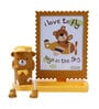 Teddy Brown Colour Plastic Kids Photo Frame