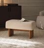 Teddy Pouffe In Acacia Wood Finish