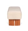 Teddy Pouffe In Acacia Wood Finish