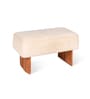 Teddy Pouffe In Acacia Wood Finish