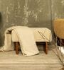 Teddy Pouffe In Acacia Wood Finish