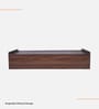 Den Single Size Bed in Columbian Walnut Finish with Box Storage
