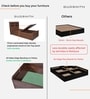 Den Single Size Bed in Columbian Walnut Finish with Box Storage