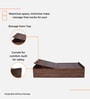Den Single Size Bed in Columbian Walnut Finish with Box Storage