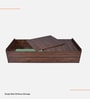 Den Single Size Bed in Columbian Walnut Finish with Box Storage