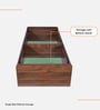 Den Single Size Bed in Columbian Walnut Finish with Box Storage