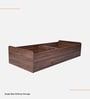Den Single Size Bed in Columbian Walnut Finish with Box Storage