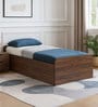 Den Single Size Bed in Columbian Walnut Finish with Box Storage