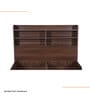 Domira Teen Queen Sized Bed With Headboard & Box Storage in Columbian Walnut Finish