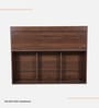 Teen Queen Sized Bed In Columbian Walnut Finish With Headboard & Box Storage