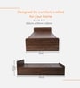 Teen Single Bed in Columbian Walnut Finish with Drawer Storage