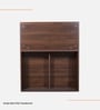 Teen Single Bed In Columbian Walnut Finish With Headboard  & Box Storage