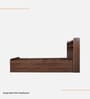 Teen Single Bed In Columbian Walnut Finish With Headboard  & Box Storage