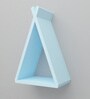 Teepee Triangle Kids wall shelf in Blue Colour Teepee Triangle Kids wall shelf in Blue Colour
