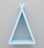 Teepee Triangle Kids wall shelf in Blue Colour Teepee Triangle Kids wall shelf in Blue Colour