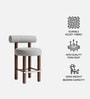 Teervon Classic Bar Stool In Grey Colour