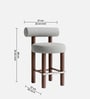 Teervon Classic Bar Stool In Grey Colour
