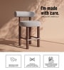 Teervon Classic Bar Stool In Grey Colour
