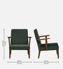 Telford Solid Wood Arm Chair In Teak Finish