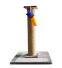 Cat Scratching Post 2 Ft In Grey Colour With Brown Rope
