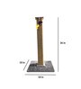 Cat Scratching Post 3 Ft In Grey Colour With Brown Rope