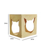 Wall Mounted Cat Box In Beige Colour