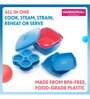 Varmora Temperature Resistant FDA Approved & BPA-Free Utility Cooker, Microwave Idli Maker for faster Faster Cooking