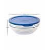 Tempered Round Container with Lid (Set of 2pcs)