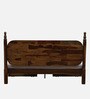 Tenaya Sheesham King Size Bed In Scratch Resistant Provincial Teak Finish With Drawer Storage