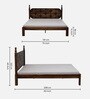 Tenaya Sheesham King Size Bed In Scratch Resistant Provincial Teak Finish