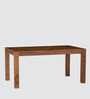 Terence 6 Seater Dining Table Set In Brown Colour
