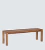 Terence Sheesham Wood Dining Bench In Brown Finish